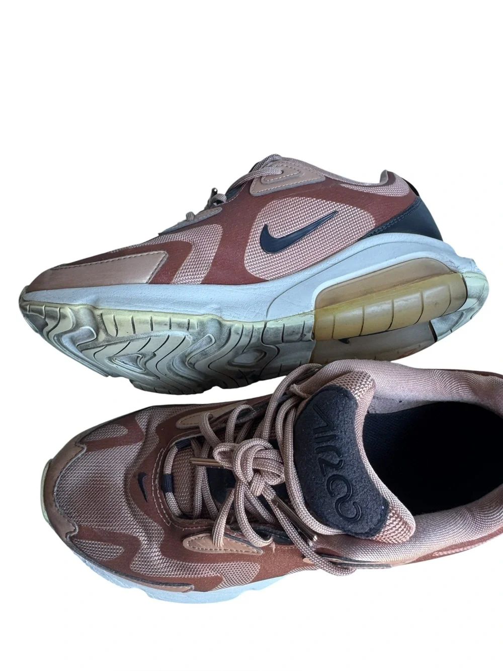 Nike Air Max-style Air 200 Retro Pink Brown Mesh Streetwear Sneakers Women’s 7.5